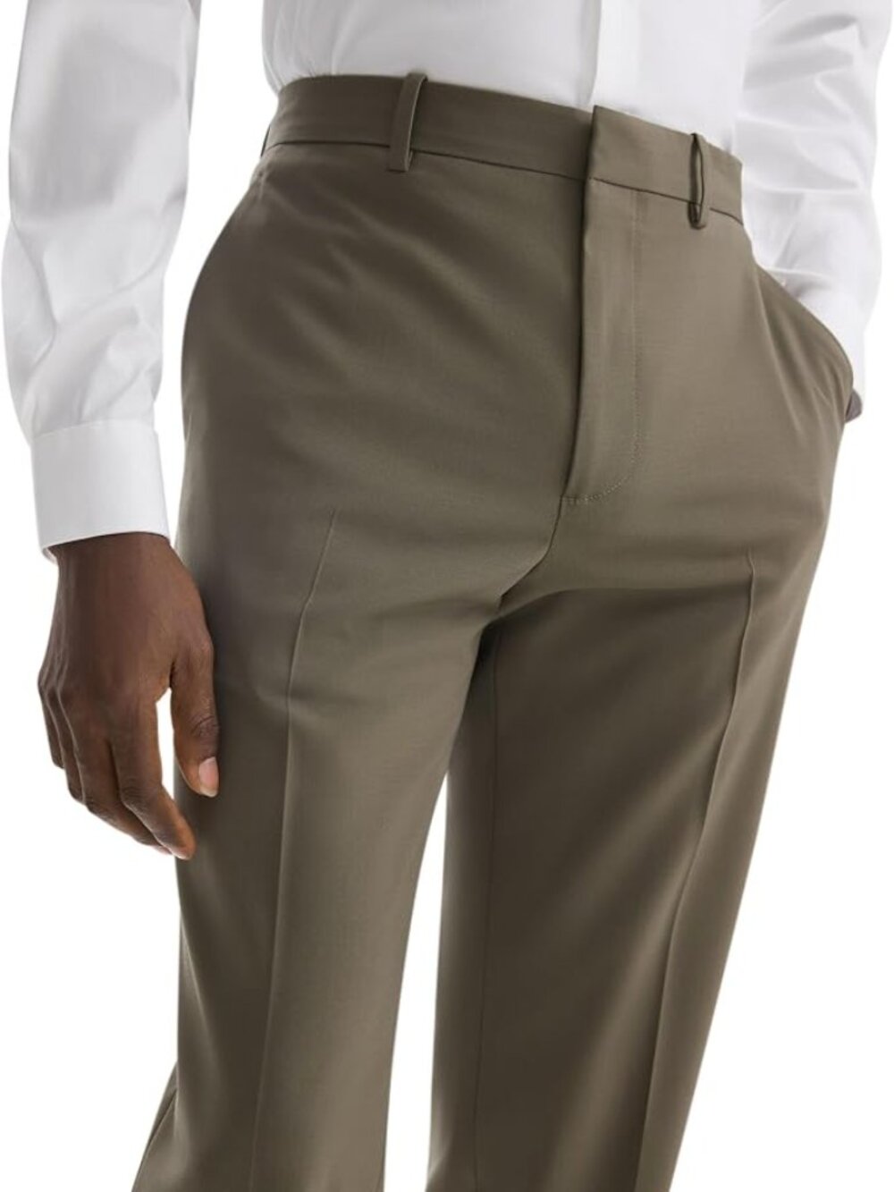 Theory Mayer Neoteric Twill Pants Men's 28 Bark Stretch Business Casual NWT
